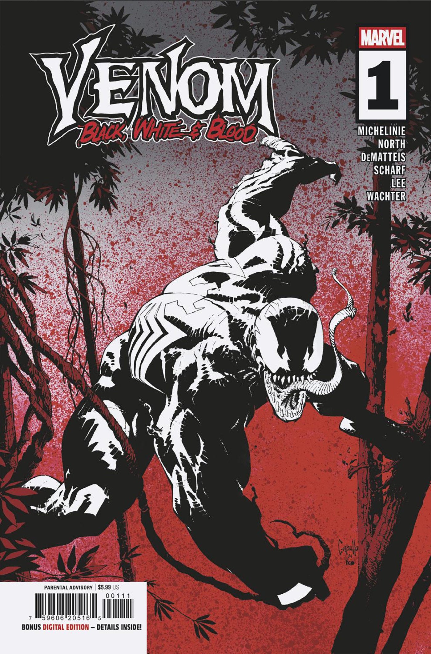 Venom: Black, White & Blood #1 Greg Capullo Main (08/20/25)
