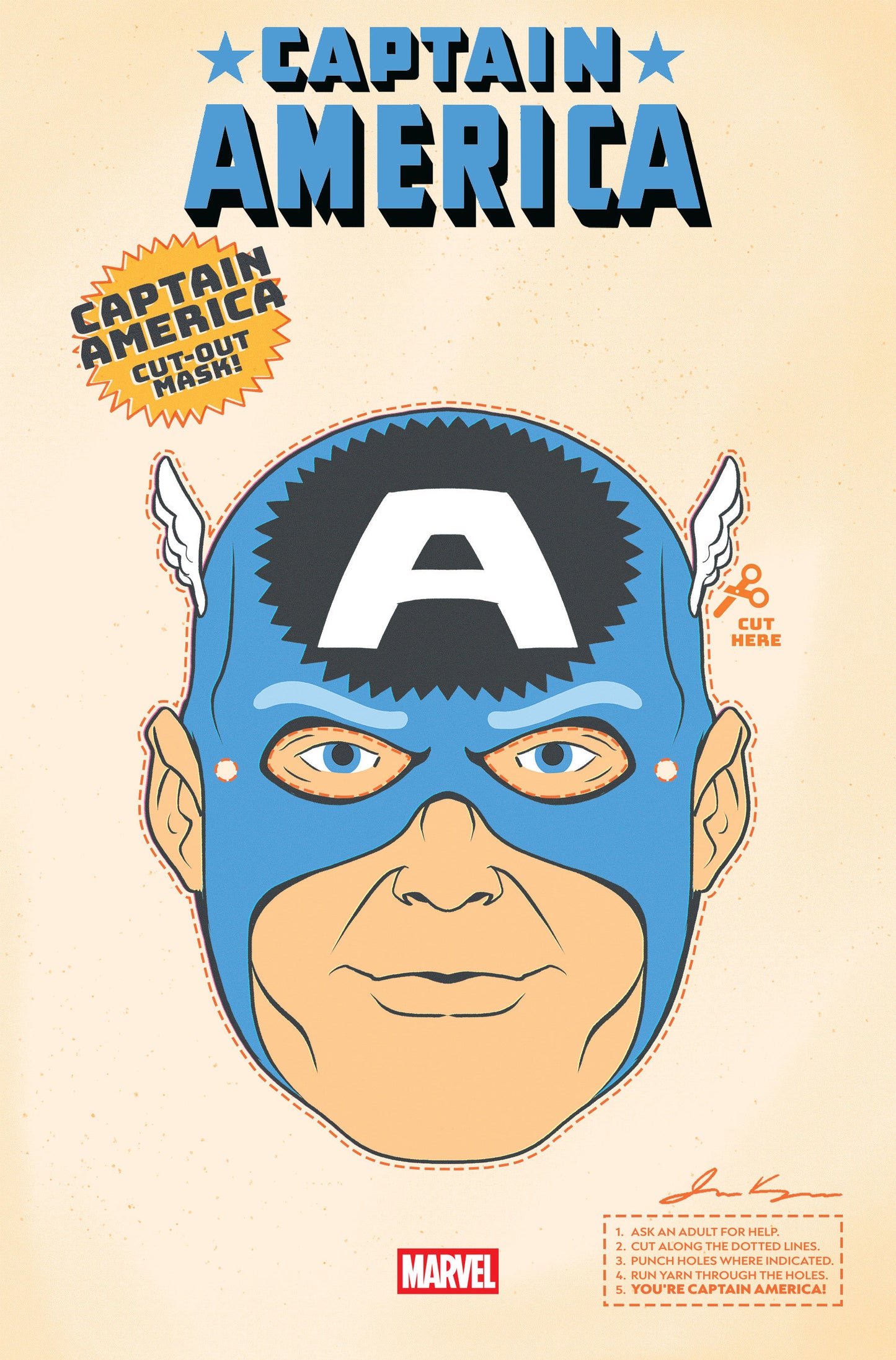 Captain America #3 Retro Halloween Mask (09/10/25)