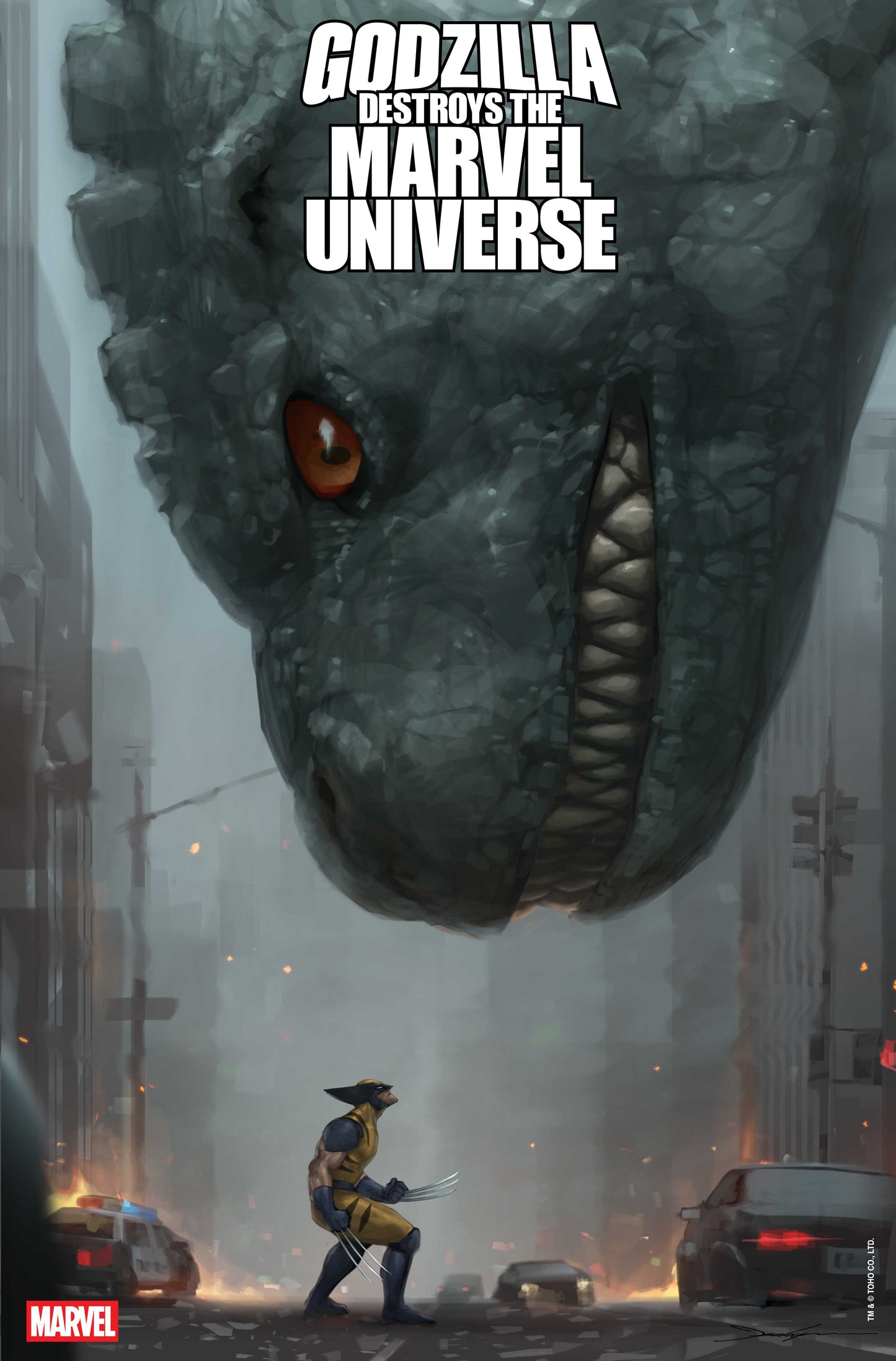 Godzilla Destroys The Marvel Universe #3 Jeehyung Lee (PRESALE 09/24/25)