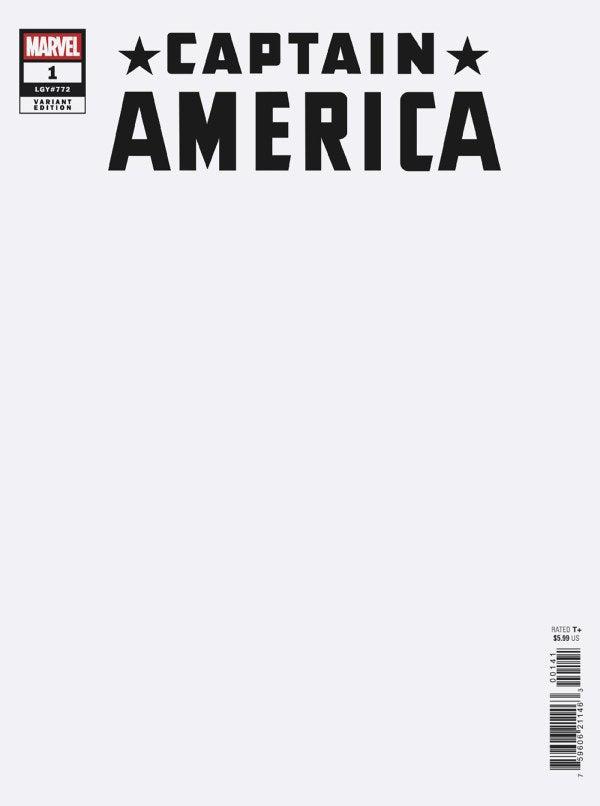 Captain America #1 Blank Cover (07/02/25)