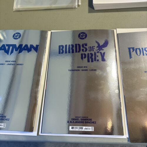 DC All In foil variant Bundle,Batman 153 (Key), Birds Of Prey 14, Poison Ivy 25