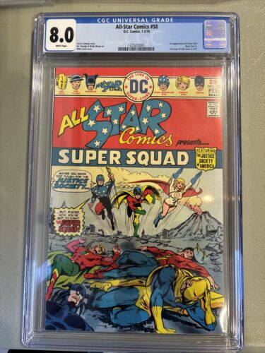 All-Star Comics #58 (DC Comics January-February 1976) CGC 8.0 (White Pages)