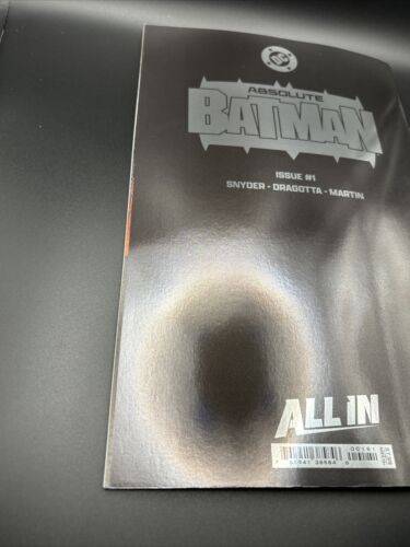 Absolute Batman #1 Cover E Logo Design Foil Variant