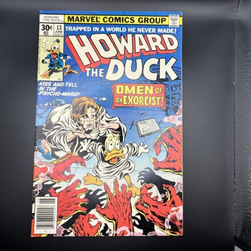 HOWARD THE DUCK #13 1977 -KEY- 1st Kiss appearance in comics marvel Bronze Age