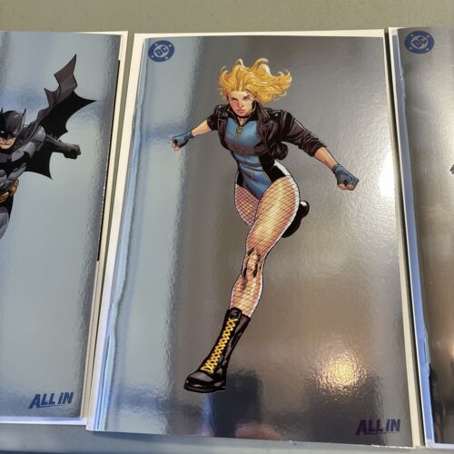 DC All In foil variant Bundle,Batman 153 (Key), Birds Of Prey 14, Poison Ivy 25