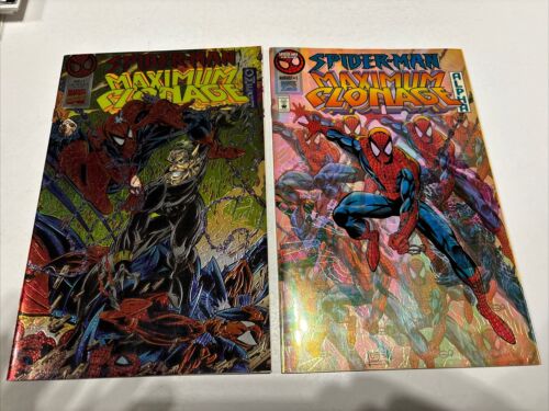 Spider-Man Maximum Clonage  Alpha & Omega #1 Chromium Covers MARVEL 1995 NM