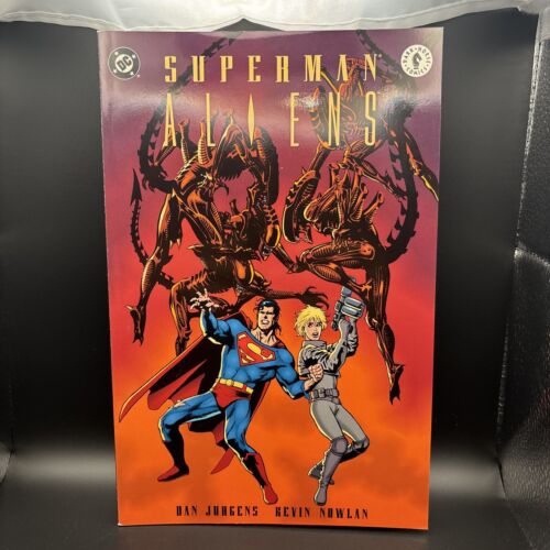 SUPERMAN VS ALIENS 1-3 DC DARK HORSE COMIC SET COMPLETE  1995 Actual Pics!