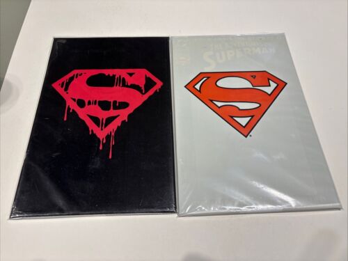 *DEATH OF SUPERMAN #75 & RESURRECTION #500*1992 DC*BLACK/WHITE POLYBAG SEALED*NM