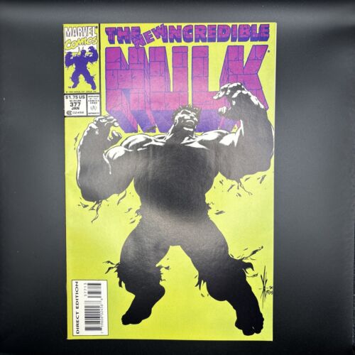 Incredible Hulk #377 (Marvel) Rare Lime Green 3rd Printing