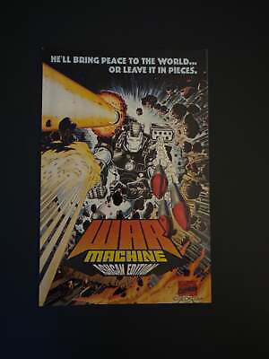 War Machine Vol. 1 #0 Ashcan Edition (1994) “War. Tyranny. Starvation. Race. Hat