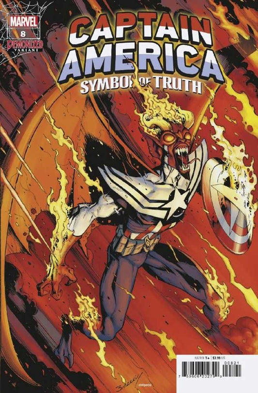 Captain America Symbol Of Truth #8 Bagley Demonized Variant Marvel 2022