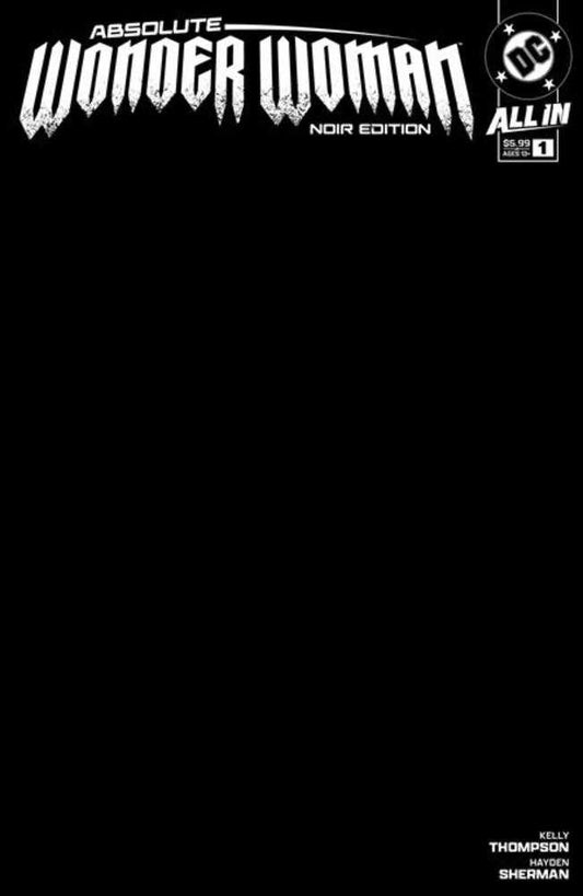 Absolute Wonder Woman Noir Edition #1 Cover B Blank Variant (11/27/2024)