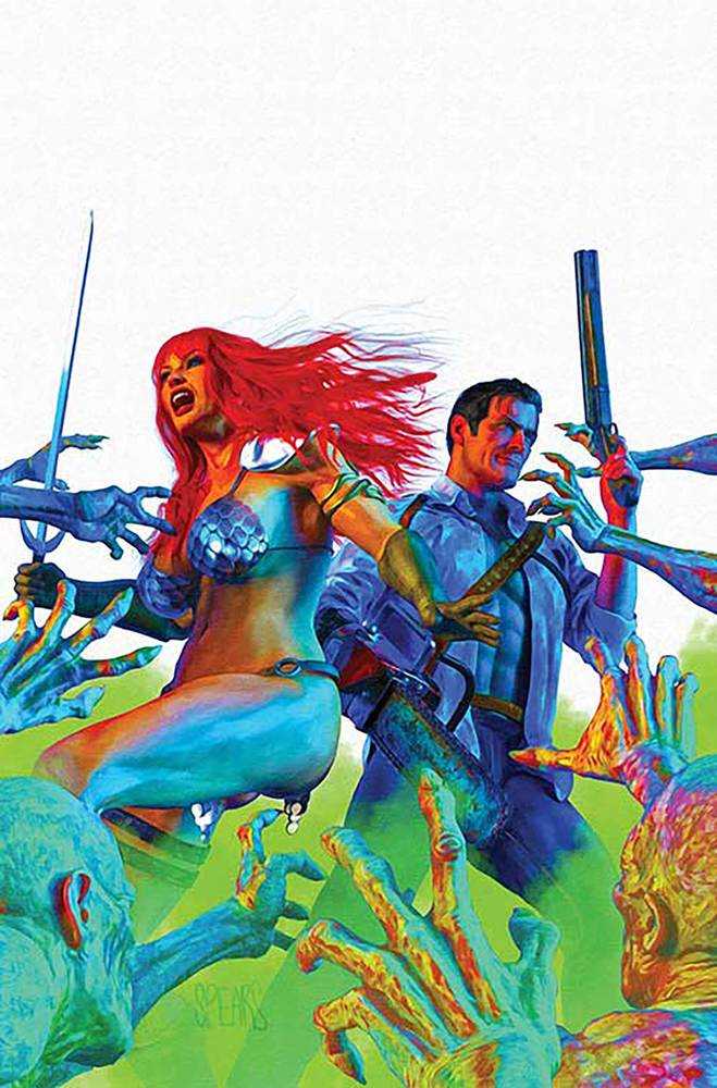 Red Sonja vs Aod (2025) #1 Cover T Mark Spears White Virgin Foil