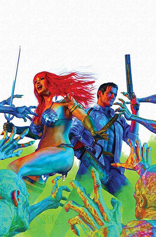 Red Sonja vs Aod (2025) #1 Cover T Mark Spears White Virgin Foil