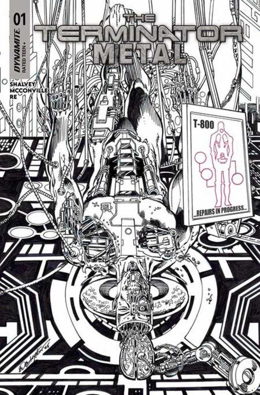 Terminator Metal #1 Cover M [1:5] Bob Layton Line Art (PRESALE 10/29/25)