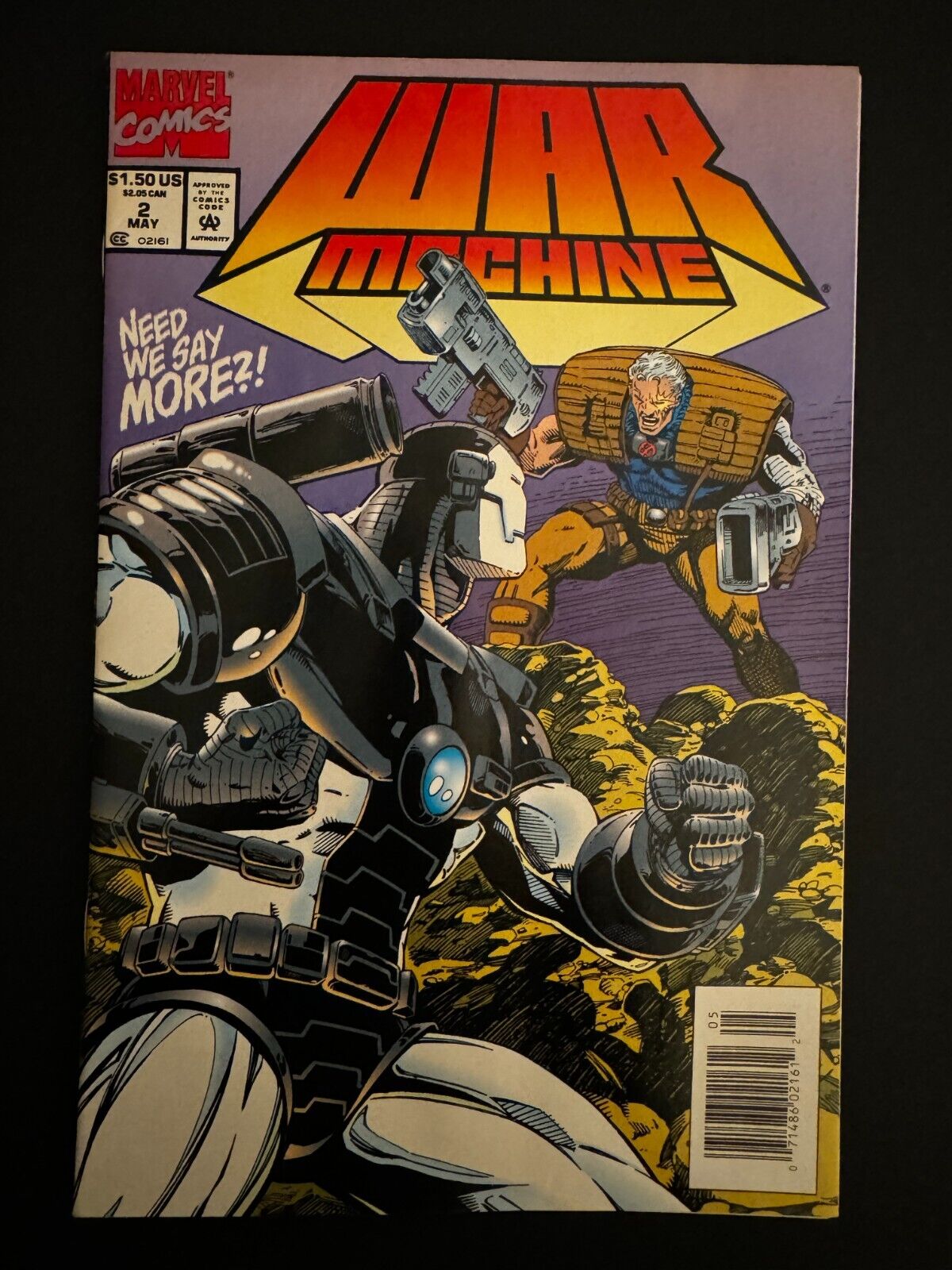 War Machine #2, Cable App (1994) (Newsstand) with Trading Cards