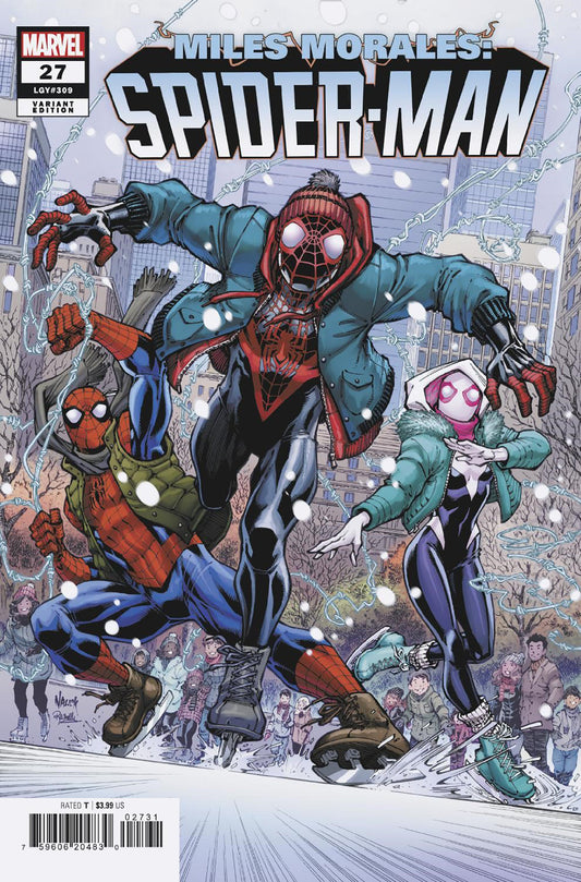 Miles Morales: Spider-Man #27 Todd Nauck Winter Holiday (Marvel 2024)
