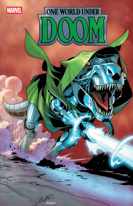 One World Under Doom #8 Salvador Larroca Doomasaur (10/15/25)