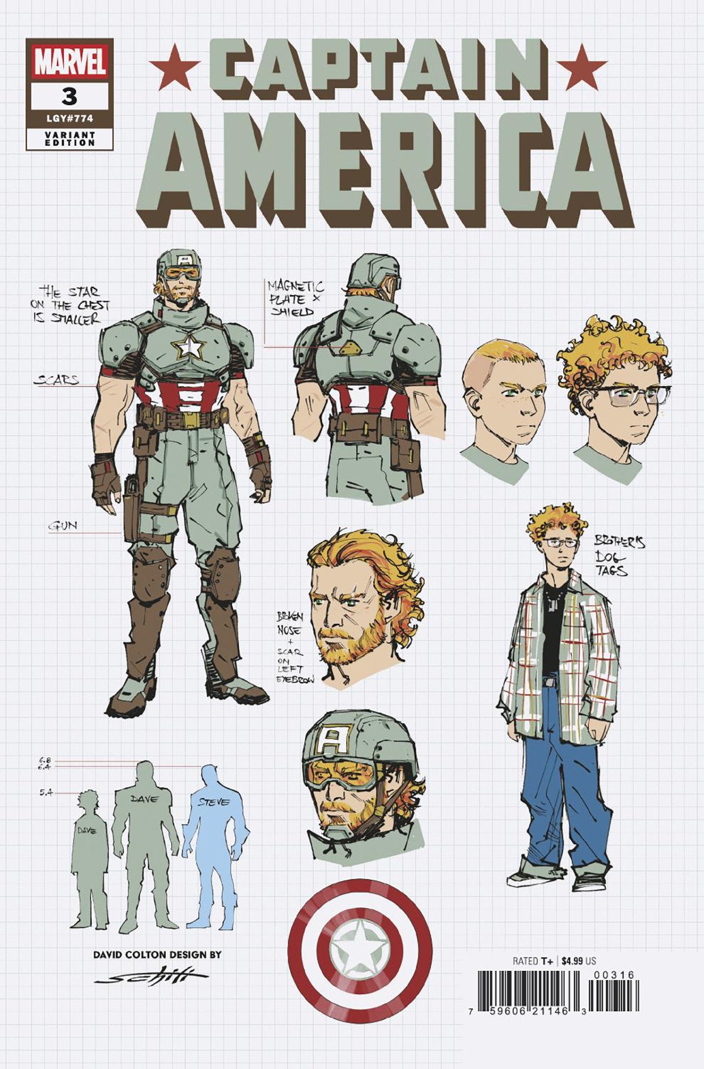 Captain America #3 Valerio Schiti [1:10] Design (09/10/25)