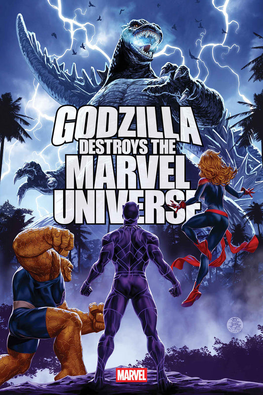 Godzilla Destroys The Marvel Universe #4 Mark Brooks Main (10/15/25)