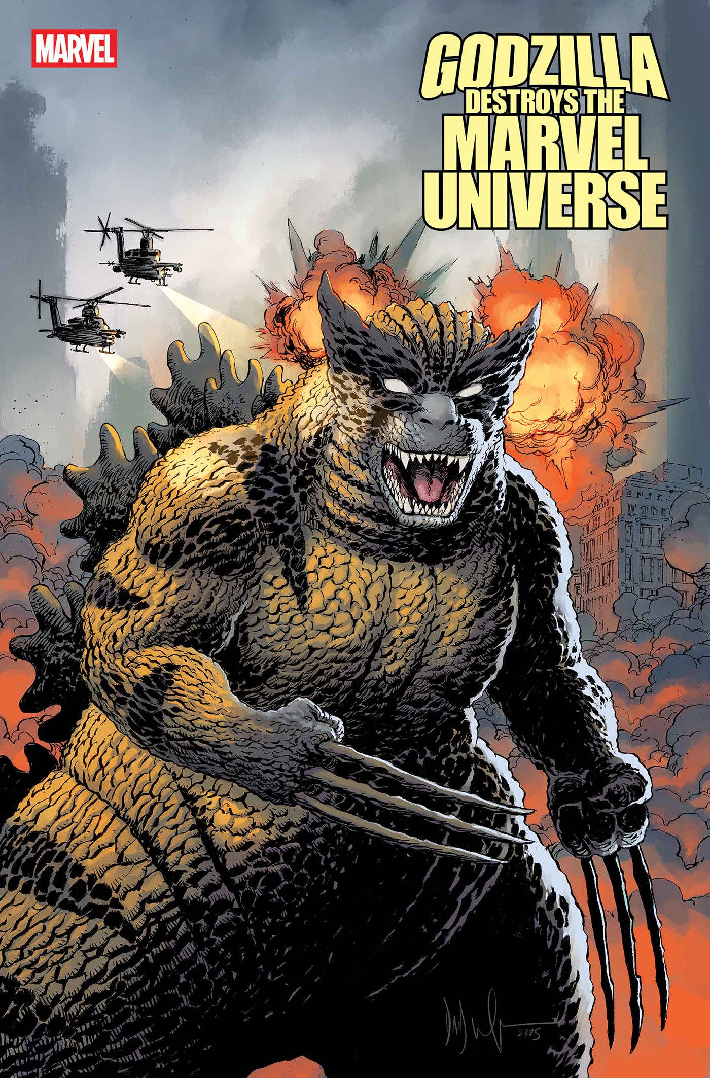 Godzilla Destroys The Marvel Universe #4 Wachter Wolverine Zilla (10/15/25)