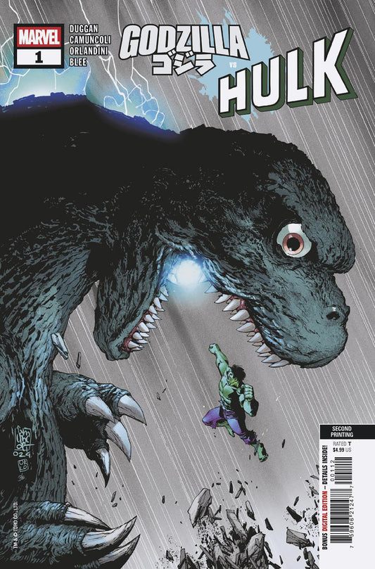 Godzilla vs. Hulk #1 Camuncoli 2nd Print Main Cover (05/28/25)
