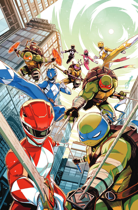 Mighty Morphin Power Rangers/ TMNT III #1 E FOIL Virgin (08/13/25)
