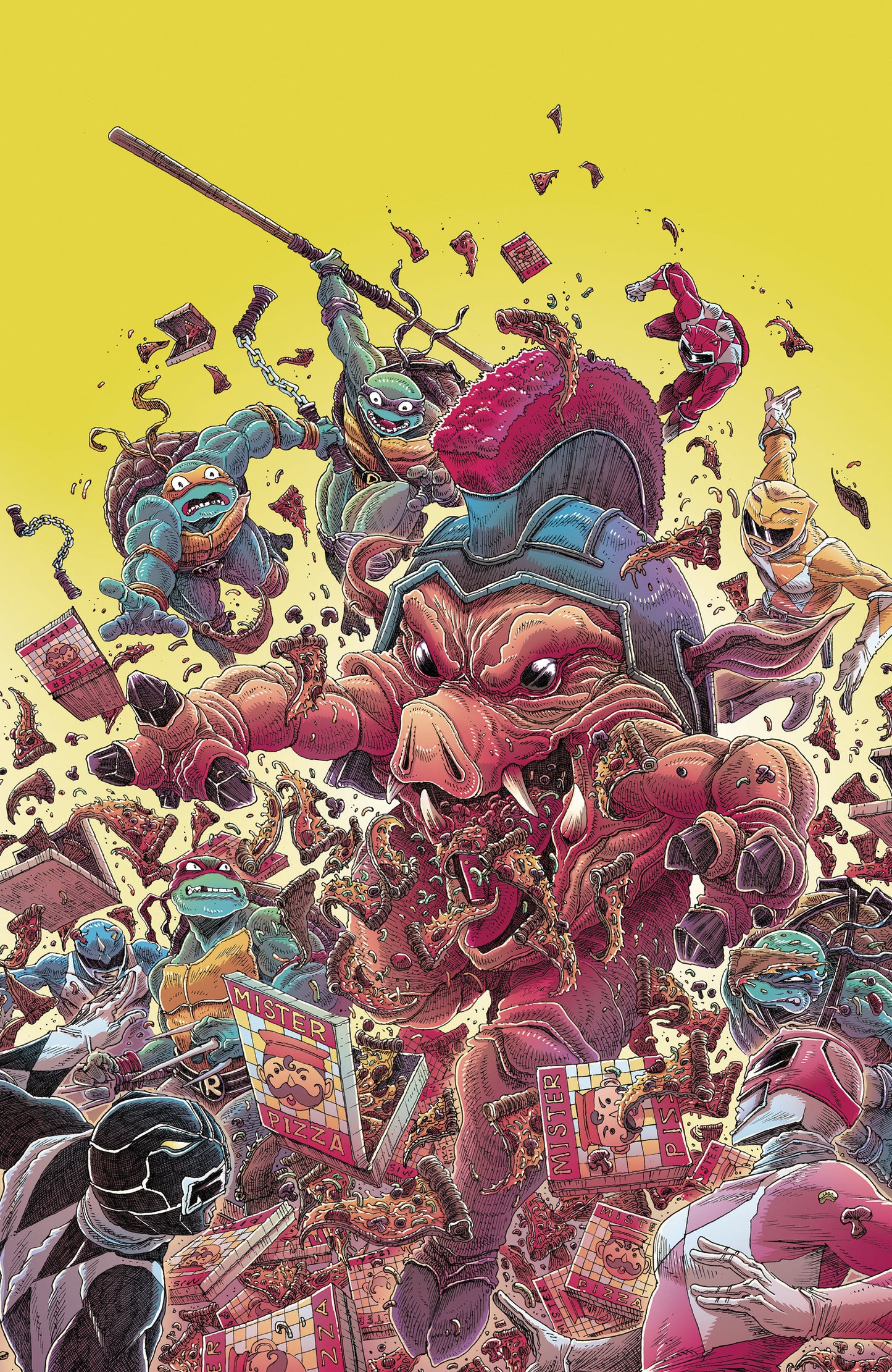 Mighty Morphin Power Rangers/ TMNT III #1 I [1:25] Stokoe Virgin (08/13/25)