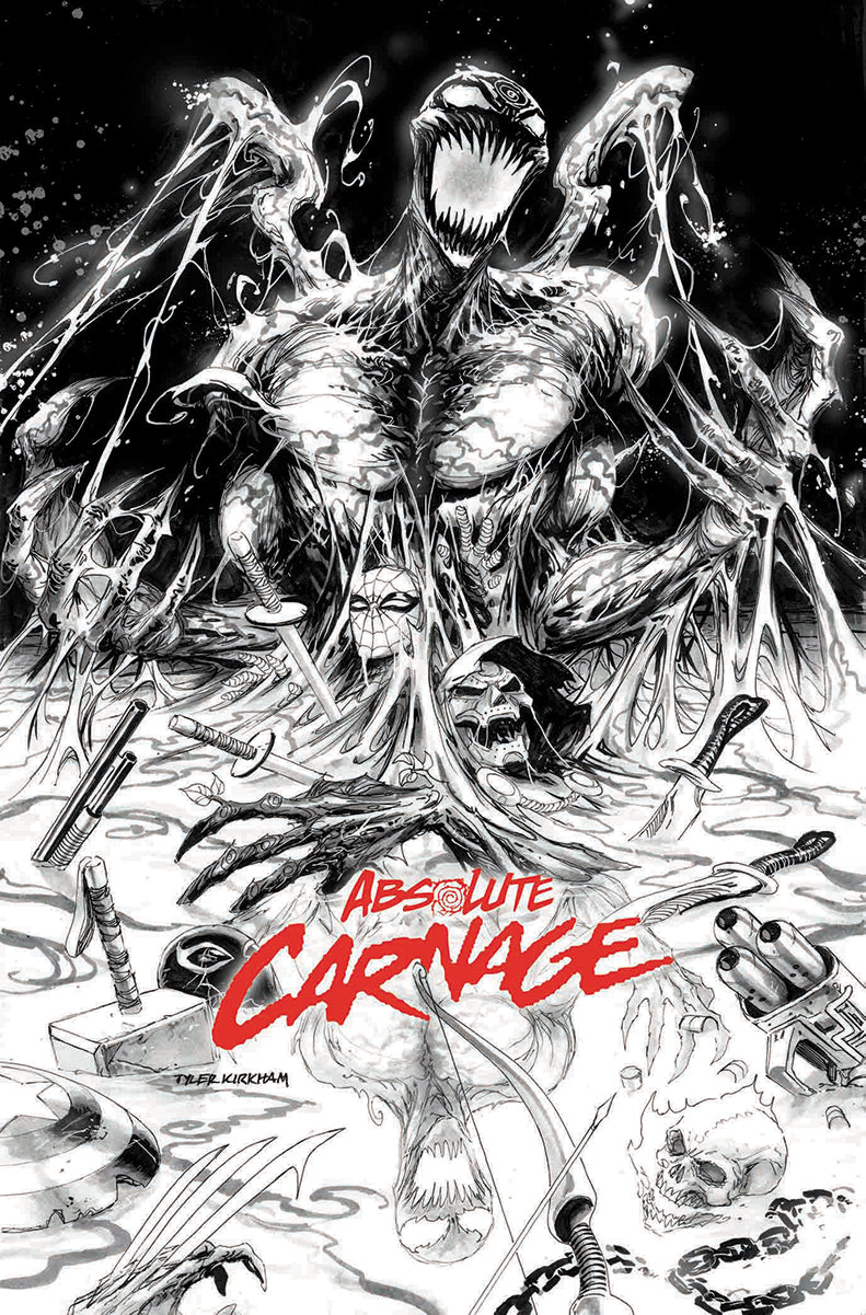 ABSOLUTE CARNAGE #1 (OF 4) TYLER KIRKHAM EXCLUSIVE B&W (08/28/2019)