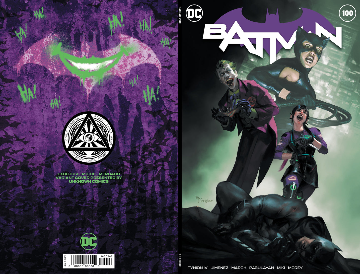 Batman #100 Unknown Comics Miguel Mercado Exclusive Var (Joker War) (10/06/2020)