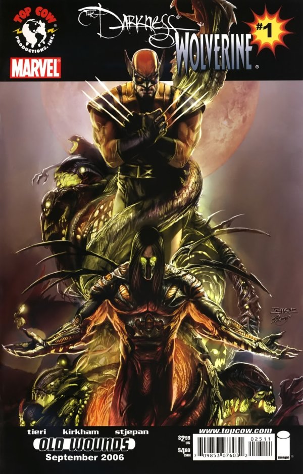 The Darkness / Wolverine #1 (Sep 2006, Image (Top Cow)) Tieri, Tyler Kirkham