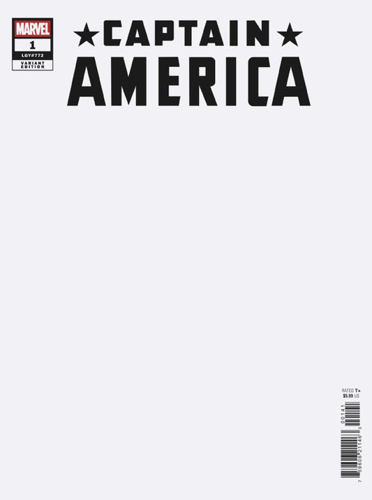 Captain America #1 Blank Cover (07/02/25)