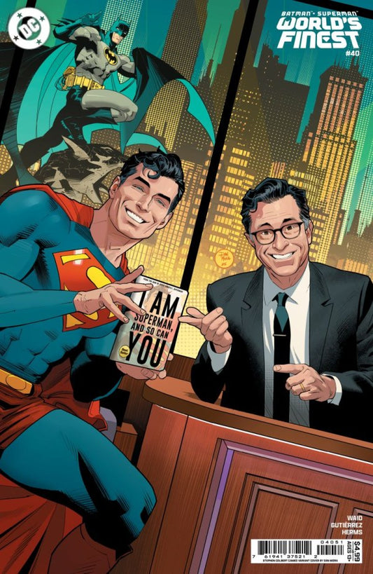 Batman/Superman Worlds Finest #40 Cover D Stephen Colbert Cameo (06/18/25)
