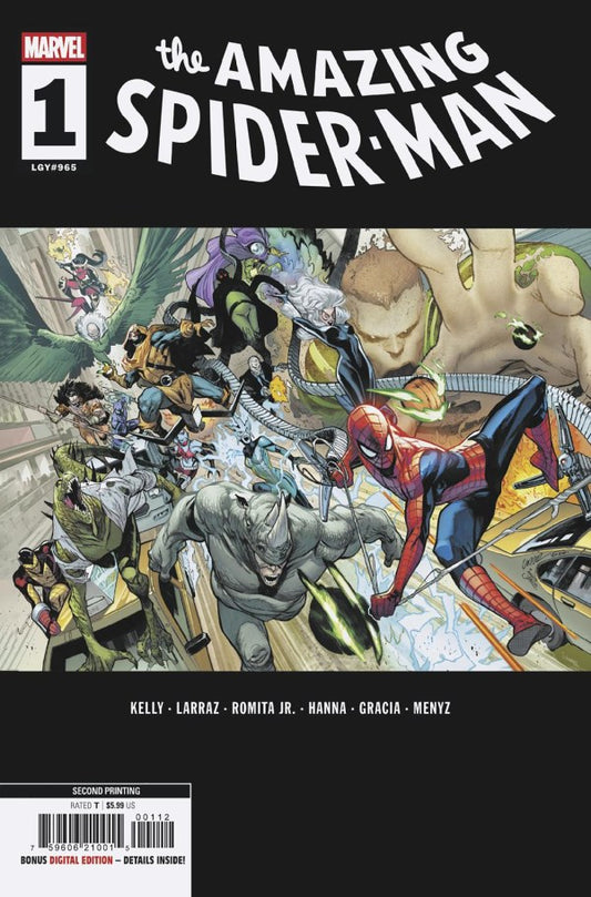 Amazing Spider-Man #1 2nd Print Pepe Larraz Variant (05/21/2025)