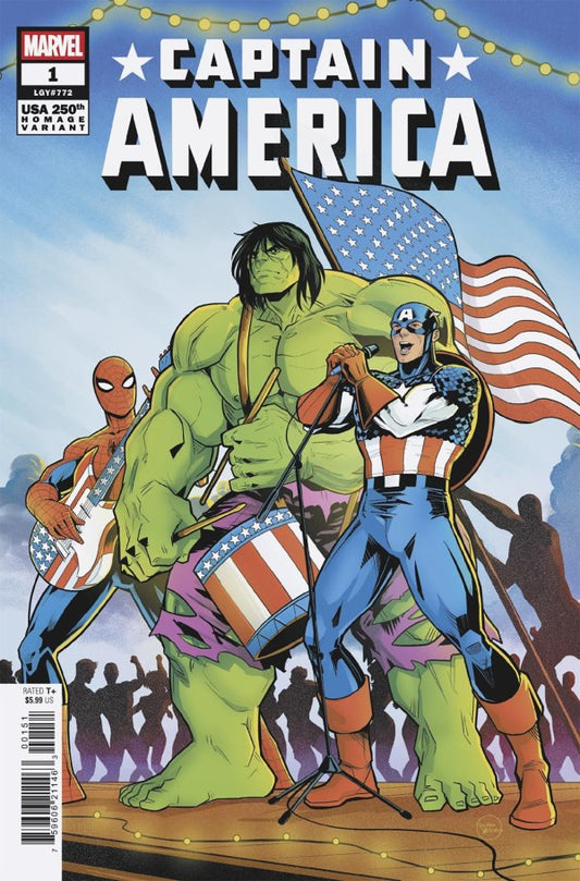 Captain America #1 Luciano Vecchio 250th Homage (07/02/25)