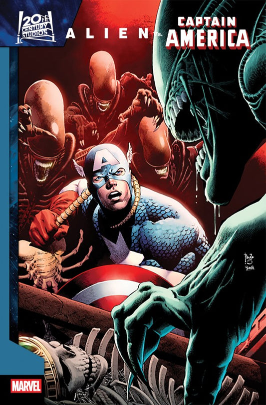Alien vs. Captain America #1 [1:25] Paulo Siqueira (PRESALE 11/05/25)