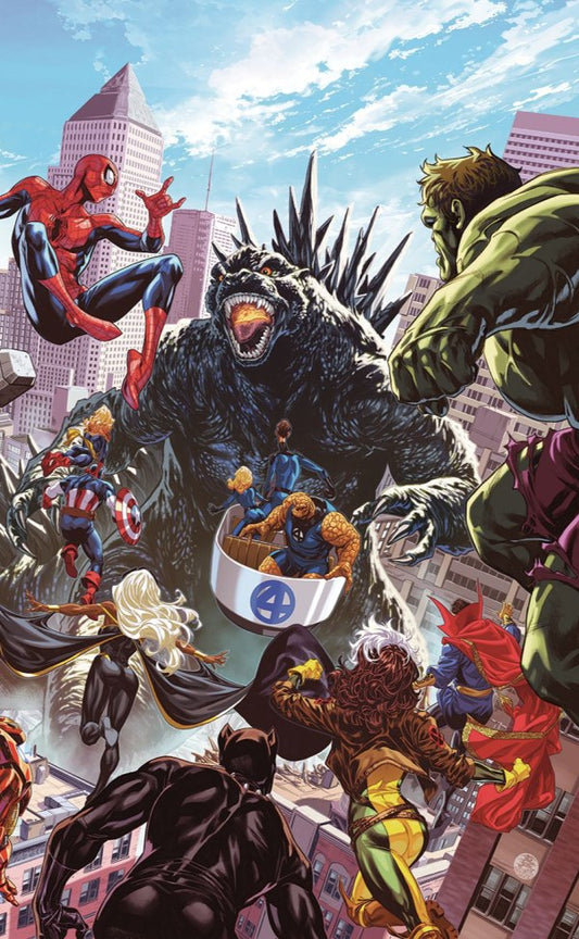 Godzilla Destroys The Marvel Universe #1 Mark Brooks [1:100] Virgin (07/16/25)