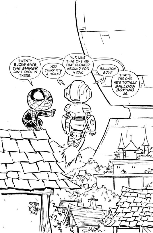 Ultimate Endgame #1 [1:100] Skottie Young B&W Virgin (PRESALE 12/31/25)