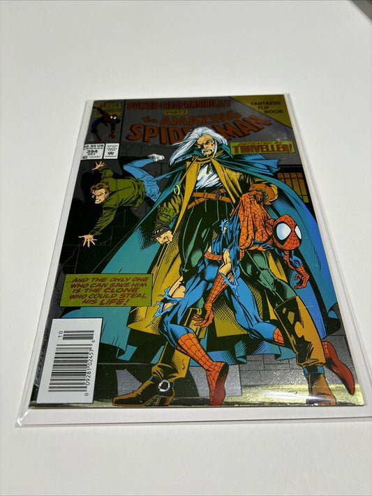 Amazing Spider-Man #394 (Marvel Comics) Newsstand 1st App Scrier foil cover