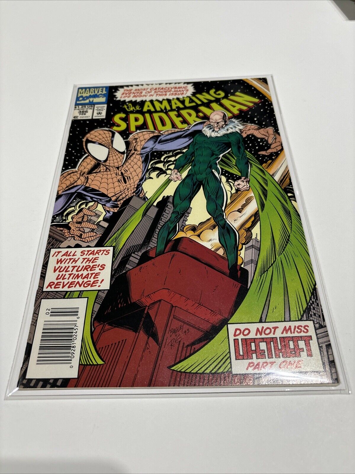 Amazing Spider-Man #386-388 (Marvel) Newsstand Vulture Complete set Eddie brock