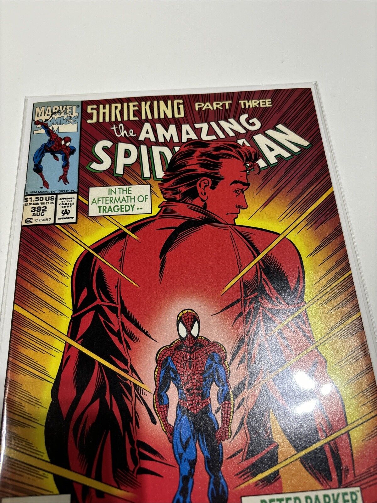 Amazing Spider-Man #392 (Marvel Comics) Newsstand Shrieking Pt 3