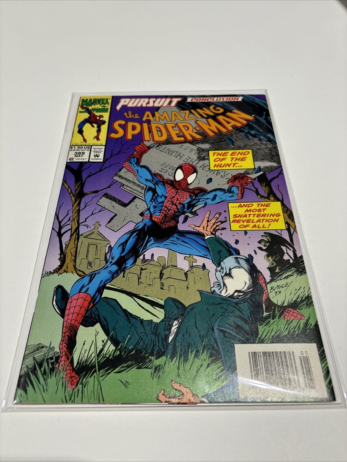 Amazing Spider-Man #389 (Marvel Comics)  Newsstand origin of Chameleon