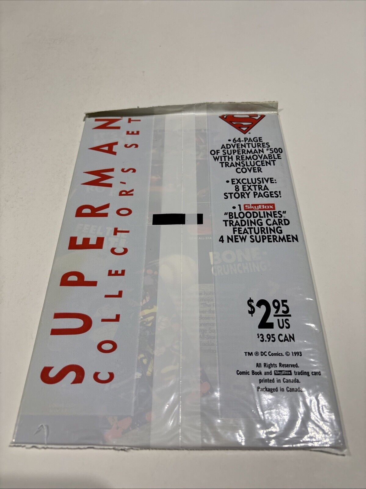 Death of Superman #500 *SEALED* Collectors Set White Bag 1993 DC Comics-NEW