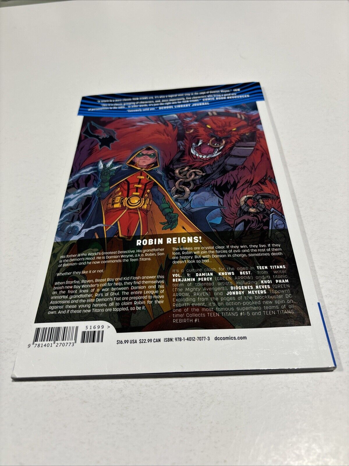 Teen Titans #1 (DC Comics August 2017) TPB