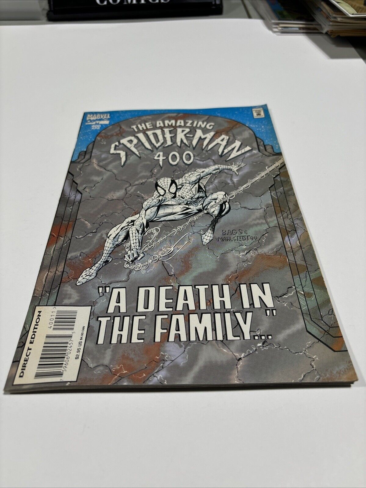 Amazing Spider-Man #400 (Marvel Comics) Death of aunt May Non Embossed Variant