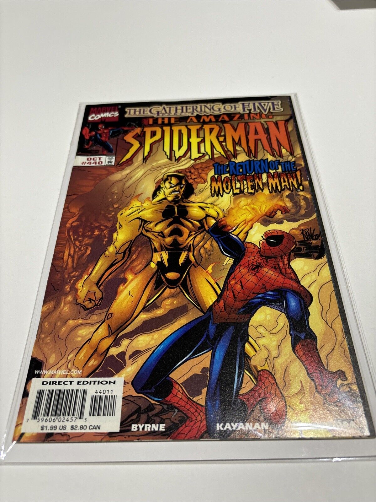 Amazing Spider-Man #440  (Marvel Comics) Return of Molten Man