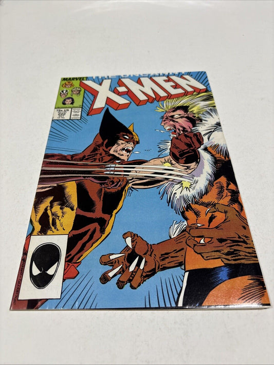 Uncanny X-Men #222 (Marvel 1963-2016) Classic Wolverine vs Sabretooth key issue