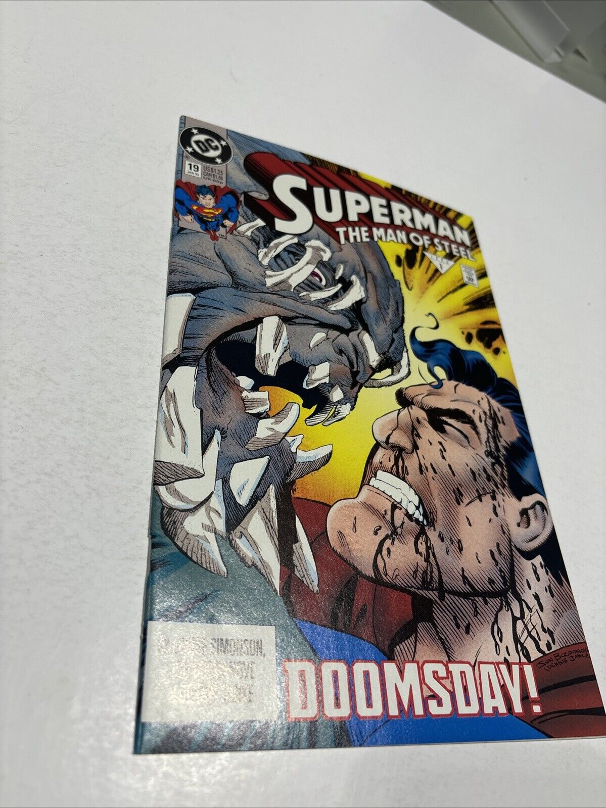 Superman: The Man of Steel #19 (DC Comics January 1993) Key Doomsday Revealed