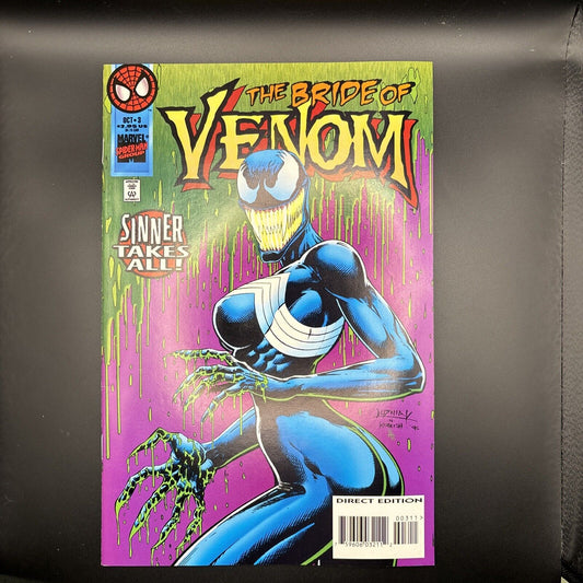 Venom: Sinner Takes All #3 (Marvel October 1995) Key 1st Full App She-Venom