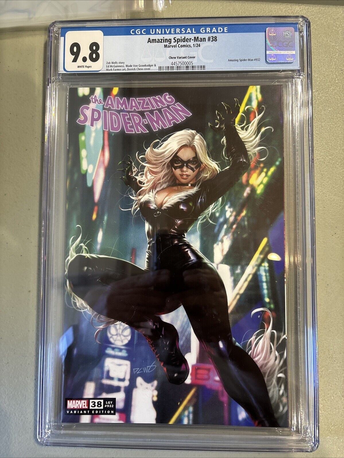 Amazing Spider-Man #38 Derric Chew Unknown Comics Variant CGC 9.8